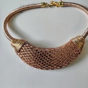 16” Wire Wrapped Chic Rose Gold Women's Necklace